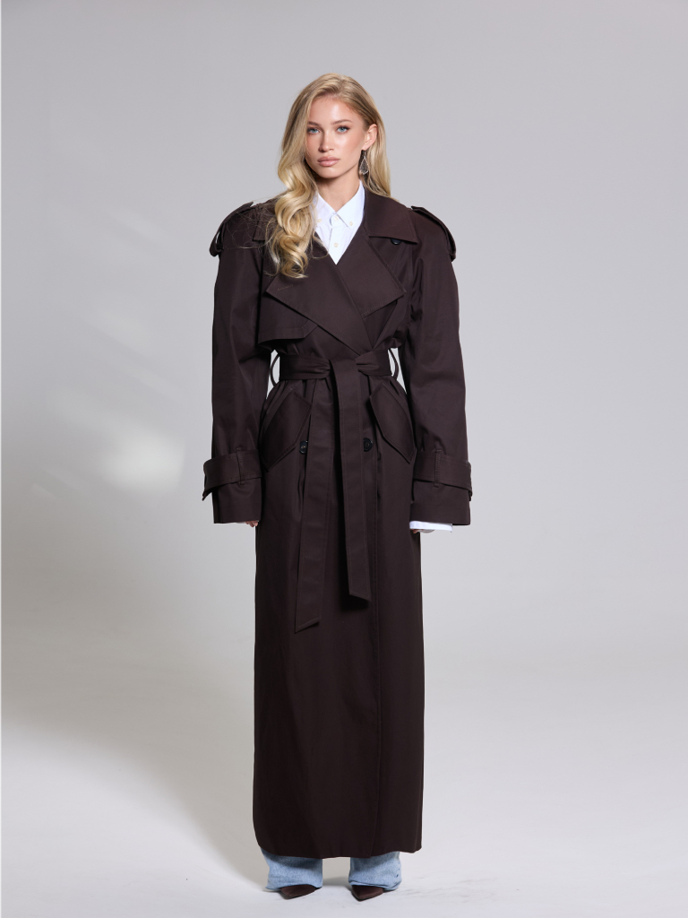 catalog image The trench coat PLACID BROWN